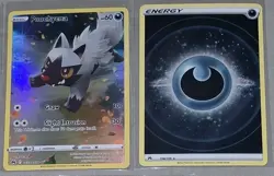 Pokemon Crown Zenith Lot Vmax Galarian Gallery 9 Cards Paras Poochyena Hatterene - Image 5