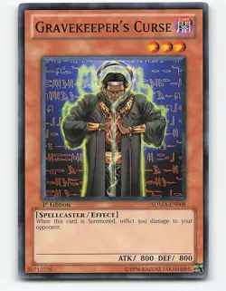 Gravekeeper's Curse #DR1-EN008 1st edition Yugioh Card - Image 1