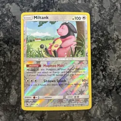 MILTANK REVERSE HOLO Pokemon Card Sun Moon Crimson Invasion Card 78/111 - Image 1
