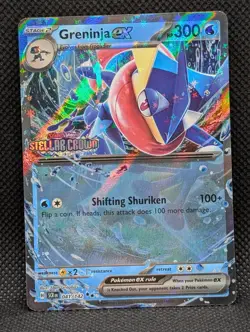 Pokemon TCG Stellar Crown Greninja EX Card 041/142 - STAMPED PROMO - Image 5