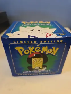 SEALED Pokemon 23K Gold Plated Trading Card New Pokeball TOGEPI Burger King - Image 1