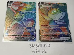 Melmetal VMAX 080/078 Celebi VMAX 199/198 2 Card Lot Pokemon Go Rainbow VMAX - Image 1