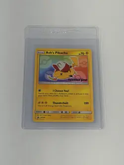Pokemon Ash's Pikachu SM108 TCG Card 2017 I Choose You Movie English Standard - Image 1
