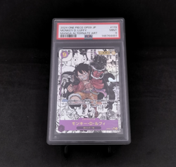 PSA 9 Mint Monkey D Luffy MANGA ONE PIECE CARD GAME Op09 japanese - Image 1