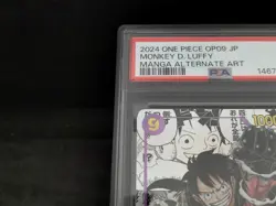 PSA 9 Mint Monkey D Luffy MANGA ONE PIECE CARD GAME Op09 japanese - Image 3
