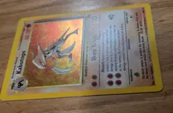 Vintage 1999 Kabutops Pokemon Cards Fossil Set Shellfish Holo 9/62 + Non-Holo R - Image 5