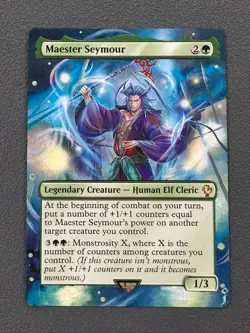 Maester Seymour MTG Final Fantasy Commander Hand Painted Full Altered Art Jeckho - Image 1