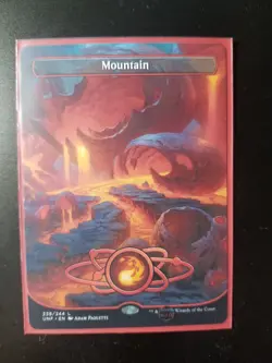 Mountain (238) (Borderless) - Unfinity - Magic the Gathering- Near Mint/Mint - Image 1