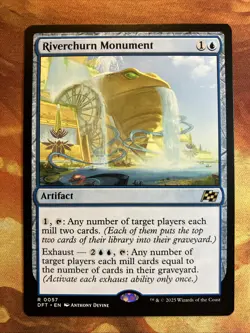 MTG Riverchurn Monument Aetherdrift Rare Blue Artifact Near-Mint!! - Image 1