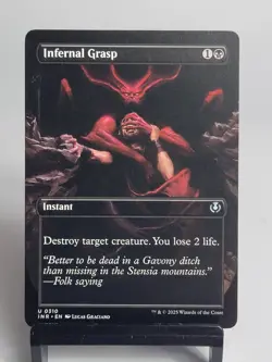 Magic the Gathering - Innistrad Remastered - Infernal Grasp - Borderless - Image 1