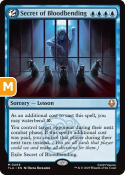 MTG Secret of Bloodbending Avatar Mythic Sorcery Lesson NM - Image 1