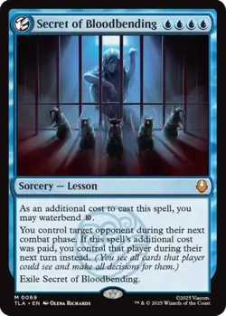 MTG Secret of Bloodbending Avatar Mythic Sorcery Lesson NM - Image 2