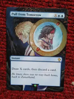 Pull from Tomorrow MTG Final Fantasy Commander Hand Painted Extended Altered Art - Image 2
