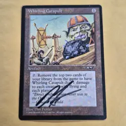 Unplayed Signed Whirling Catapult Alliances MTG Magic Dan FRAZIER Edh Cube NM - Image 1
