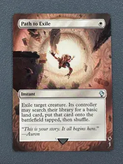 Path to Exile MTG Final Fantasy Hand Painted Borderless Full Altered Art Jeckho - Image 1