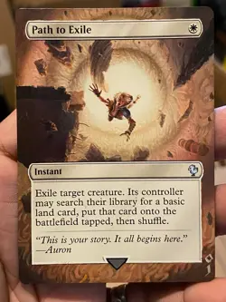 Path to Exile MTG Final Fantasy Hand Painted Borderless Full Altered Art Jeckho - Image 2