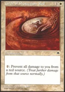 Circle of Protection: Red~~NM~Tempest~MTG - Image 1