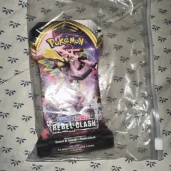 Lot Of 6 Pokemon TCG Rebel Clash Booster Pack Sword and Shield NEW SEALED 820650806810 - Image 3