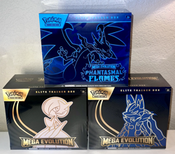 Pokemon Mega Evolution Elite Trainer Box ETB set of 2 and Phantasmal Flames ETB - Image 1