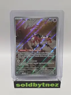 Pokemon TCG Mr. Mime 179/165 Scarlet & Violet 151 Holo Near Mint - Image 1