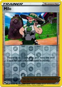 4x Lightly Played Milo - 057/073 - Uncommon - Reverse Holo Pokemon Champion's Pa - Image 1