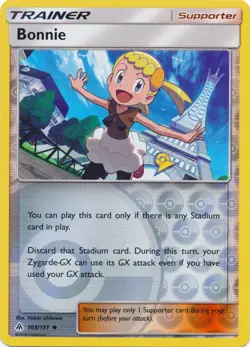 4x NM-Mint Bonnie - 103/131 - Uncommon - Reverse Holo Pokemon Forbidden Light - Image 1