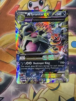 M Tyranitar EX 43/98 Holo Rare Pokemon 2015 XY Ancient Origins - Image 1
