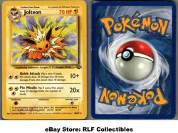 1999 Pokemon, Jungle, #20/64 Jolteon, Rare (c) - Image 1