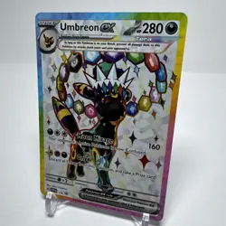 Pokemon Prismatic Evolutions Umbreon EX 176 Black Star Promo - Image 2