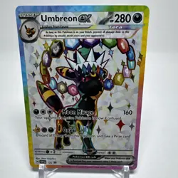 Pokemon Prismatic Evolutions Umbreon EX 176 Black Star Promo - Image 4
