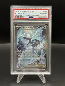 Pokemon TCG Kyurem 165/086 EX Black Bolt Holo SIR PSA 10 - Image 1