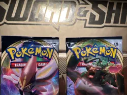 Pokemon TCG Sword & Shield Rebel Clash Booster Pack Art Bundle Set - Image 5