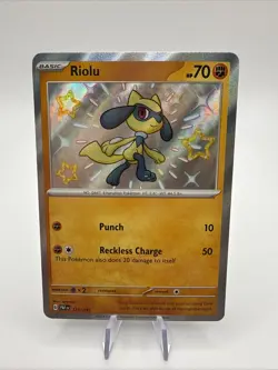 Pokemon TCG Riolu 173/091 SV: Paldean Fates Holo NM - Image 1