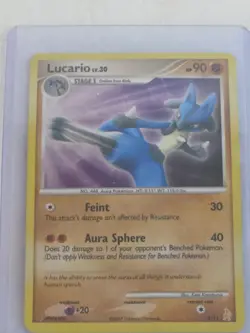Pokemon 💥 Lucario 3/11 Holo Rare DP Trainer Kit TCG Rare 2007 Vintage - Image 3