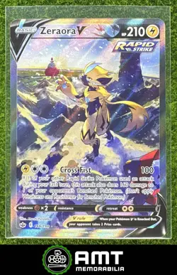 Zeraora V 2021 Pokemon Sword & Shield Chilling Reign #166/198 Ultra Rare - Image 1