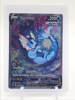 VAPOREON V 2021 POKEMON SWORD & SHIELD BLACK STAR PROMO #SWSH181 Q6463 - Image 1