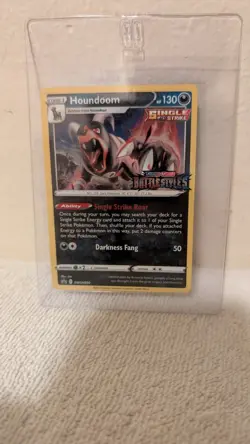 Houndoom SWSH090 battle styles pokemon prerelease promo NM - Image 3
