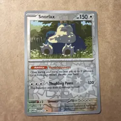 Snorlax 151 Reverse Holo Pokemon TCG 143/165 Scarlet & Violet Uncommon - Image 1