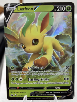 Pokemon Crown Zenith Leafeon V 13/159 Holo Rare Pack Fresh - Image 1