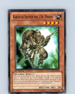 Yu-Gi-Oh TCG Karakuri Soldier MDL 236 "Nisamu" STBL-EN019 1st Edition Common NM - Image 1