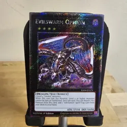 Evilswarm Ophion 1st Edition Platinum Secret Rare RA04-EN179 Yu-Gi-Oh! - Image 1