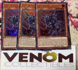 3x (M/NM) - Iron Dragon Tiamaton - FLOD-EN032 - Ultra Rare - 1st Edition YuGiOh - Image 1