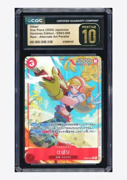 One Piece CGC 10 PRISTINE Hibari R Alt Art 2025 EB03-008 EB03 Japanese - Image 1