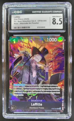 2025 ONE PIECE CCG LAFFITTE RARE ALT ART OP09-095 CGC 8.5 B PT - Image 1