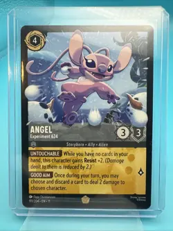 Disney Lorcana TCG Winterspell - Angel Experiment 624 - Legendary 191/204 - Image 1