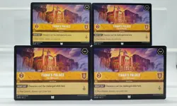 Disney Lorcana Tiana's Palace - Jazz Restaurant 34/204 4 Cards Playset Into the - Image 1