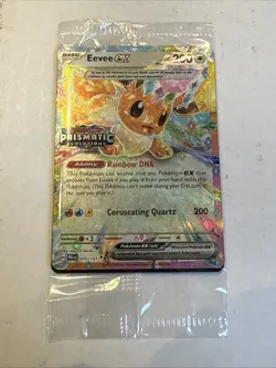 Pokemon TCG Eevee EX 075/131 Sealed Stamped Promo Card Prismatic Evolutions - Image 1