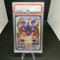 PSA 10 GEM MINT Lucario VSTAR Promo SWSH291 Crown Zenith ETB Pokemon Card - Image 1