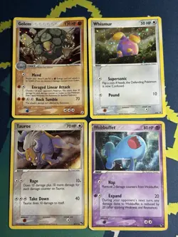Vintage Promo Ex Era Stamped Gen 3 Mixed Reverse Holo Foil 4 Pokemon Card Lot HP - Image 1