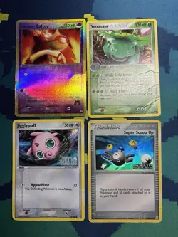 Ex Delta Species Stamped Set Era Mixed Reverse Holo Rares 4 Pokemon Card Lot DMG - Image 1
